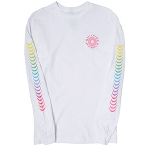 Spitfire L/S Tee Multicolor Swirl Classic 87 White