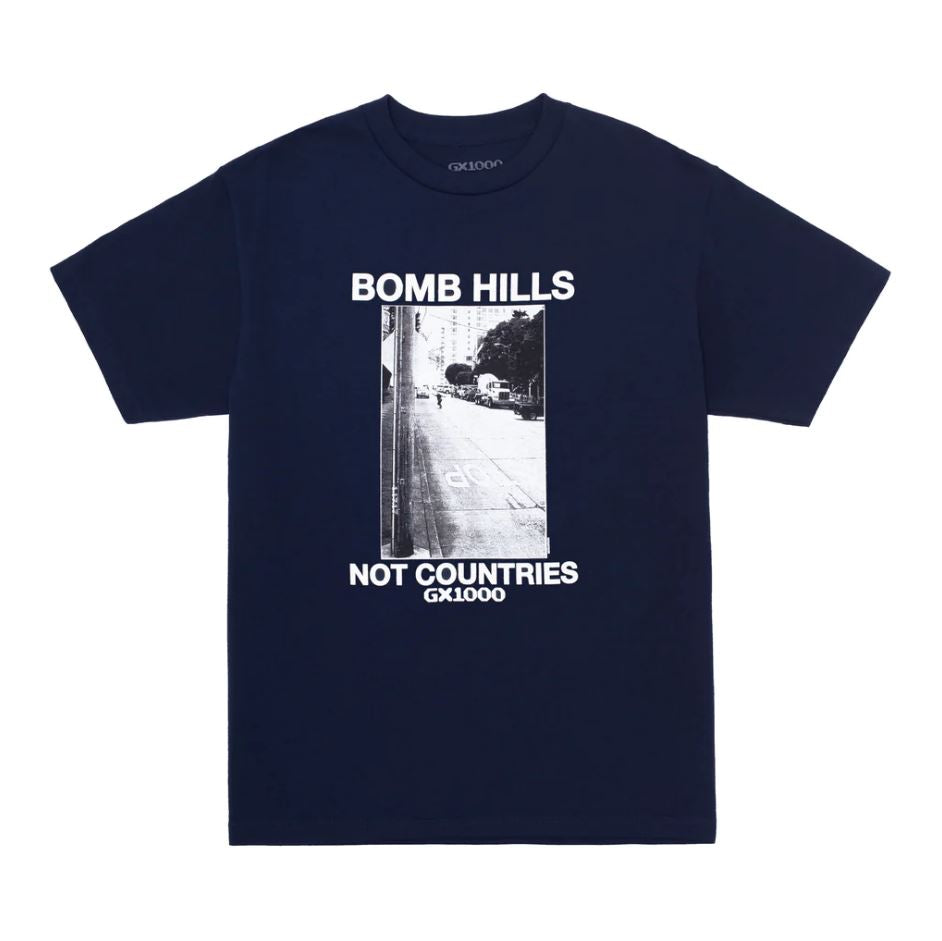 GX1000 Tee Bomb Hills Not Countries Navy
