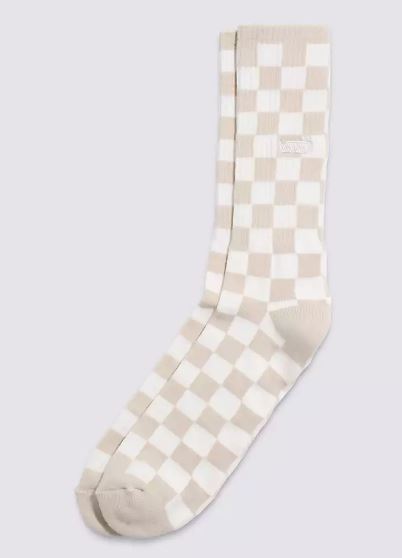 Vans Socks Classic Print 3/4 Checkered Oatmeal/White