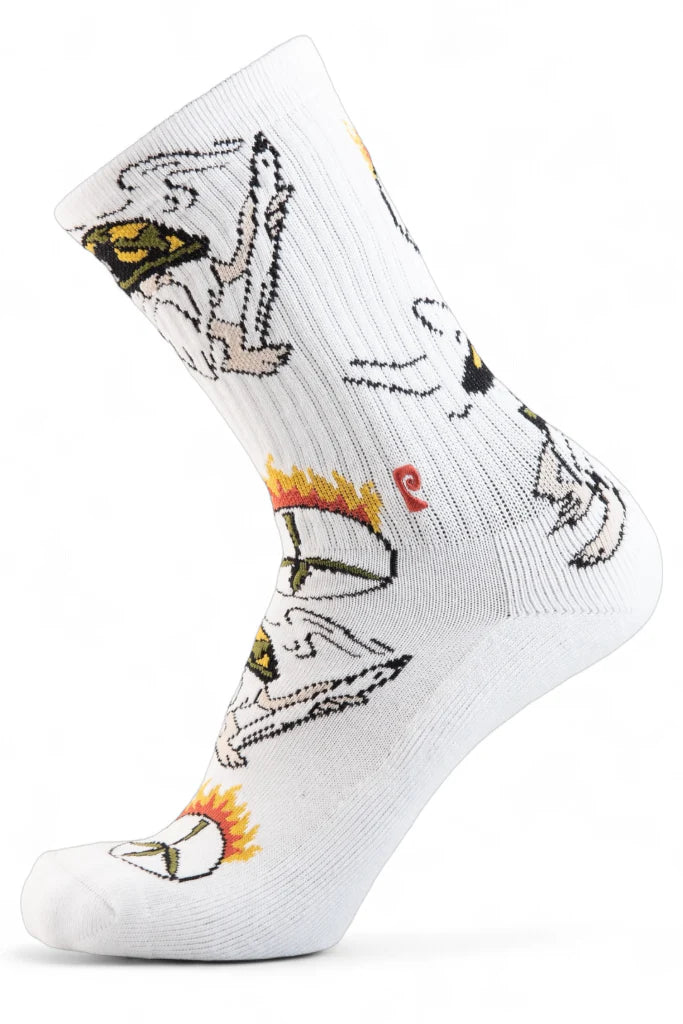 Psockadelic Socks OG Smoker White