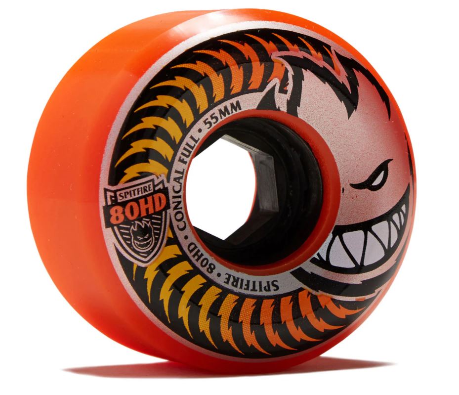 Spitfire Wheels 55mm 80HD Fade Orange Conical Full