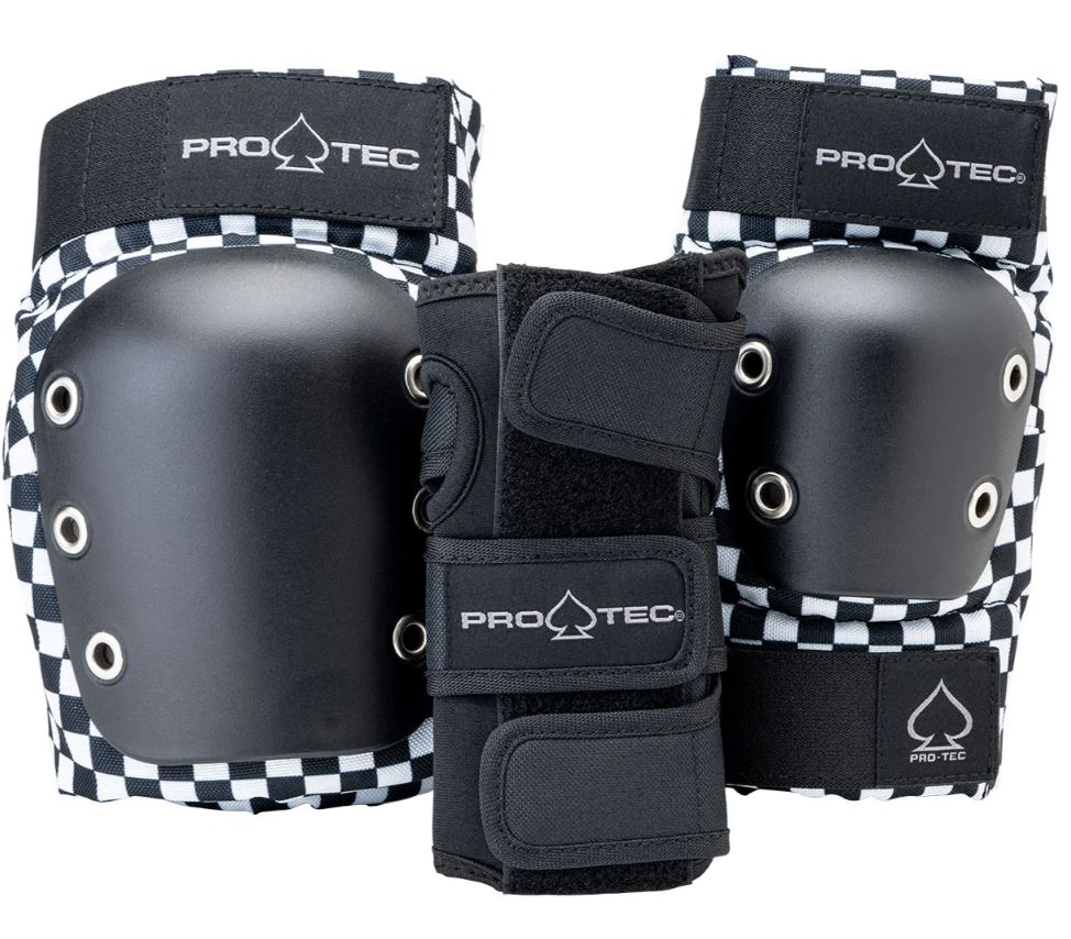 Protec Street Pad 3 Pack Checker Youth Medium