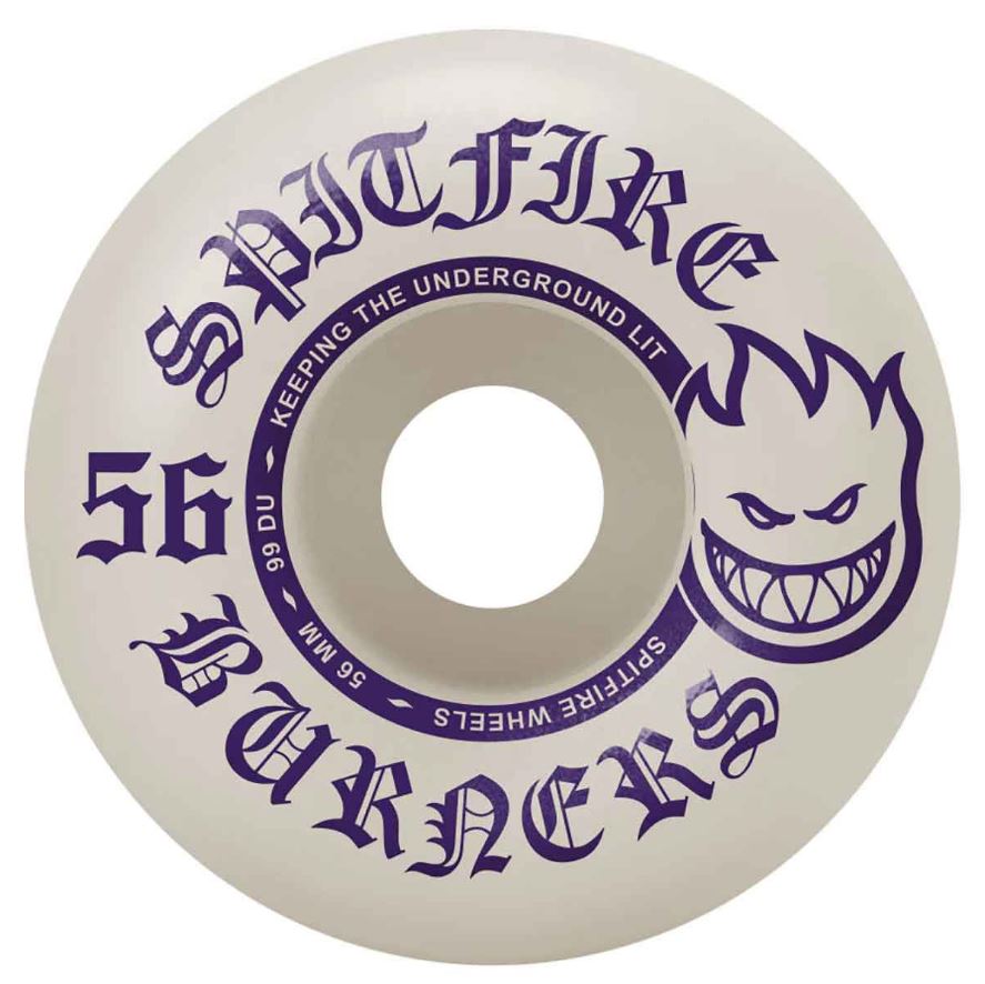 Spitfire Wheels 56mm 99a Bighead Shape White/Purple