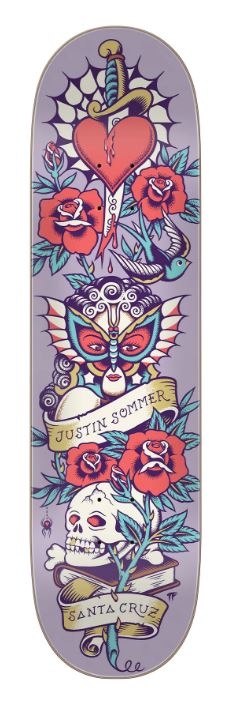 Santa Cruz Deck 8.25 Sommer Tattoed VX Everslick 8.25