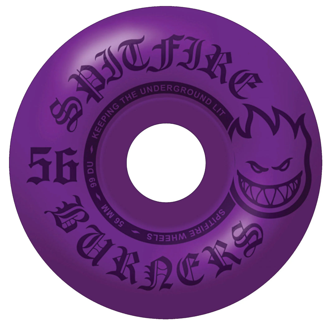 Spitfire Wheels 56mm 99a Purple Burner