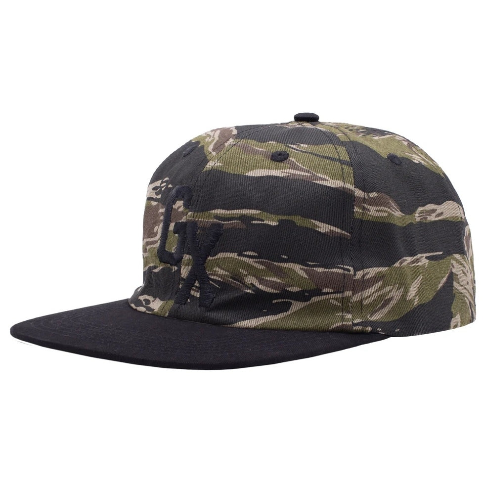 GX1000 Hat Tiger Camo Black 6 Panel