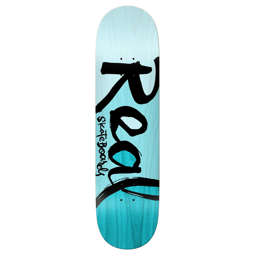 Real Deck 8.0 Team Script Colorblock Blue Stain