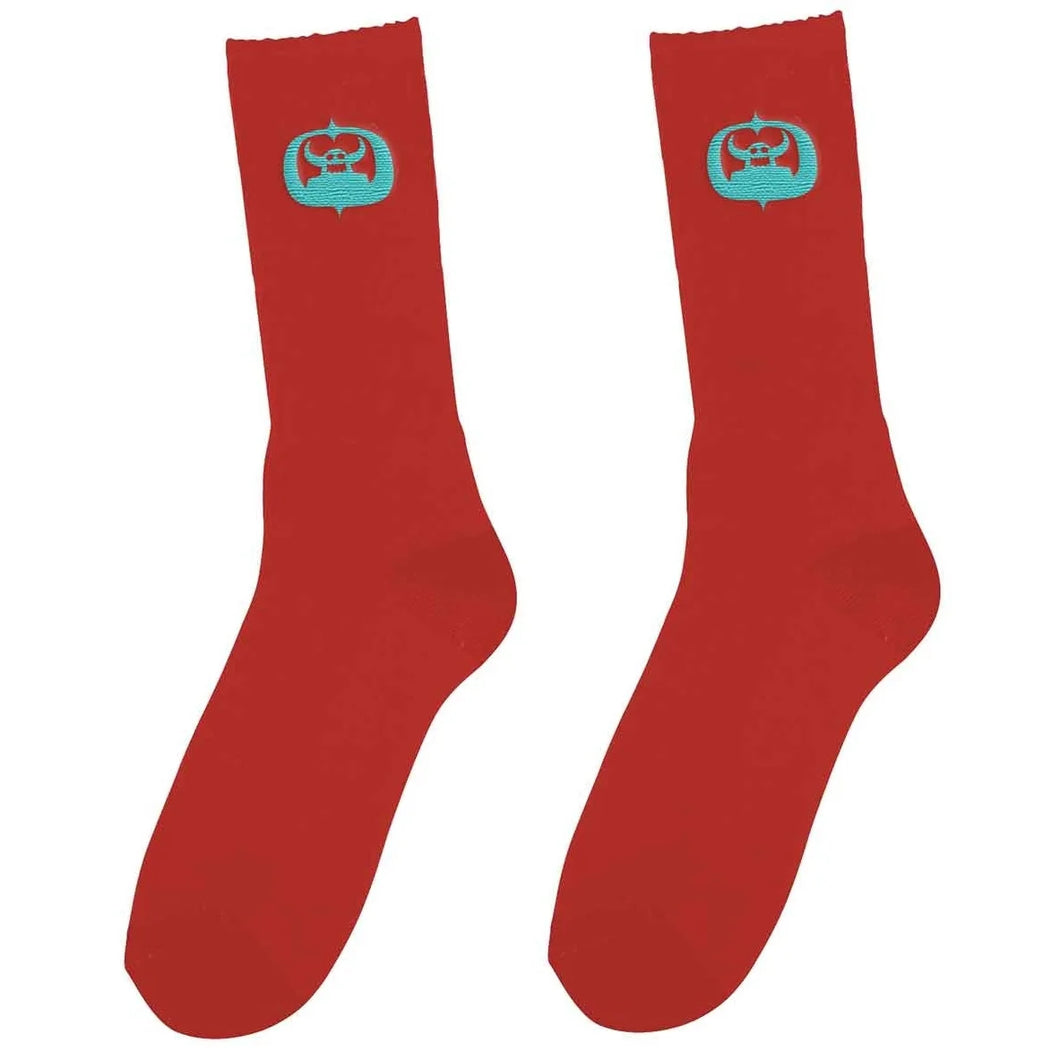 Toy Machine Socks Matokie Embroidered Red
