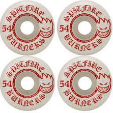 Spitfire Wheels 54mm 99a Bighead Shape White/Red