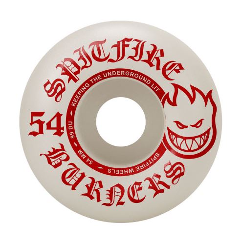 Spitfire Wheels 54mm 99a Bighead Shape White/Red