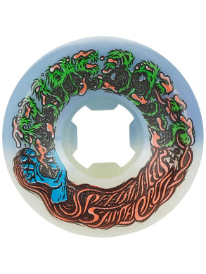 Slime Ball Wheels 53mm Hairballs 50-50 White blue 95A