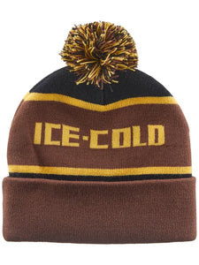 Anti Hero Beanie Ice Cold Pom Brown Gold