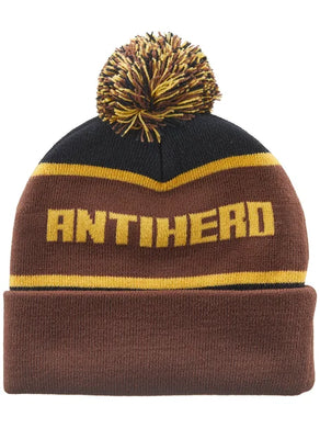 Anti Hero Beanie Ice Cold Pom Brown Gold