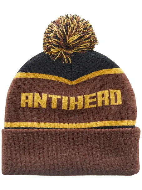 Anti Hero Beanie Ice Cold Pom Brown Gold