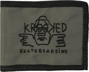 Krooked Wallet Arketype raw bi-fold Charc/blk