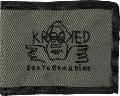 Krooked Wallet Arketype raw bi-fold Charc/blk