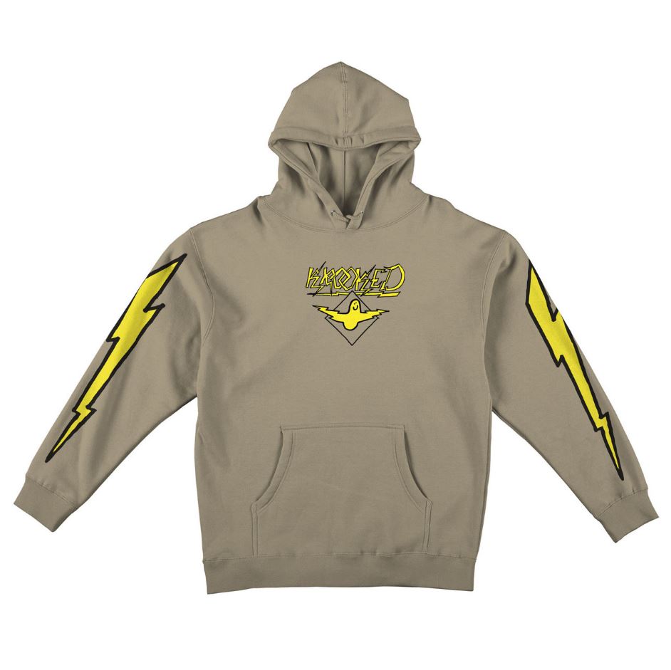 Krooked Hoodie Bird Lightning Sleeve Sand