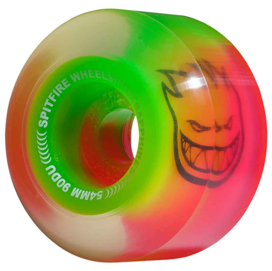 Spitfire Wheels 54mm Classics Saphire Pink/Green 90a