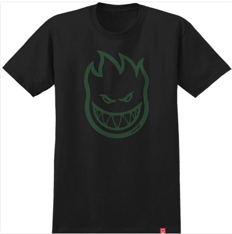 Spitfire Tee Bighead Black Green