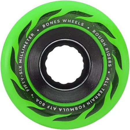 Bones ATF Rough Riders Wheels Green 56mm 80a Eternal Flame
