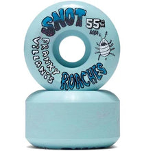 Load image into Gallery viewer, Snot Wheels Villani Roaches 55mm 101a Blue Swirl