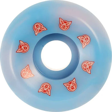 Pig Wheels Conical Blue Swirl 53mm 99A