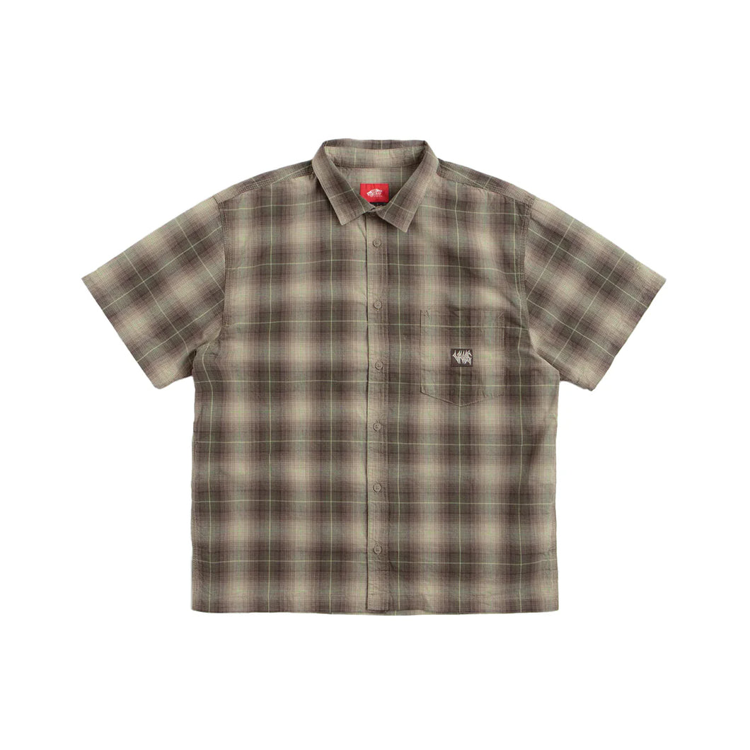 Vans Skate Plaid Short Sleeve Woven Walnut
