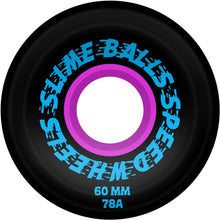 Load image into Gallery viewer, Slime Balls Wheels 60mm Brain Busters 3D OG Slime Black 78A