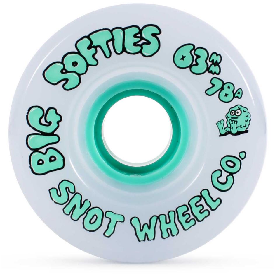 Snot Wheels Big Softies 63mm 78a White/Teal