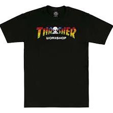 Thrasher Tee AWS Spectrum Black