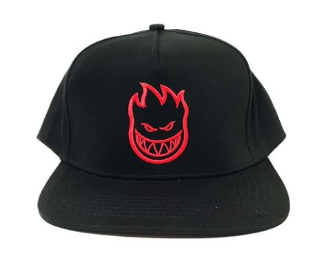 Spitfire Hat Bighead Snapback Black Red