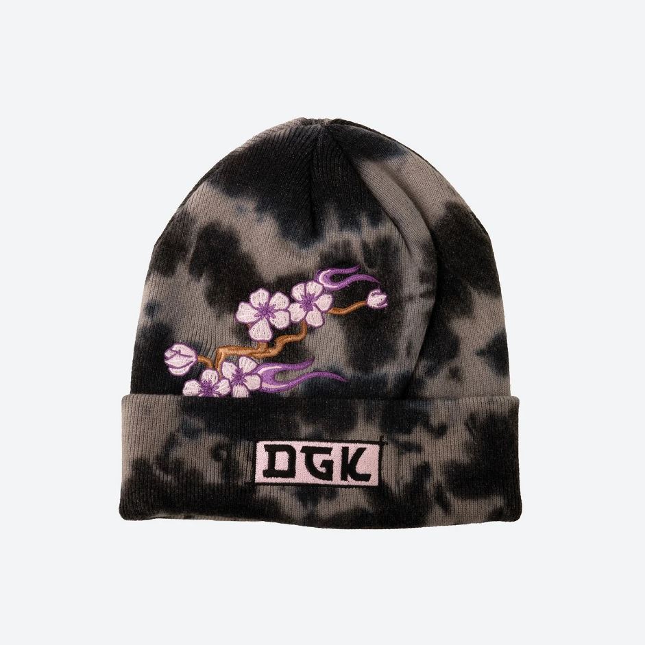 DGK Beanie Fire Blossom Beanie Black Tie Dye