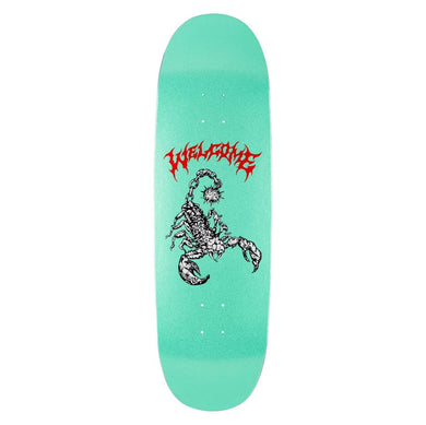 Welcome Deck Mace 9.5 Teal Glitter