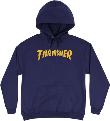 Thrasher Hoodie Burn it Down Navy