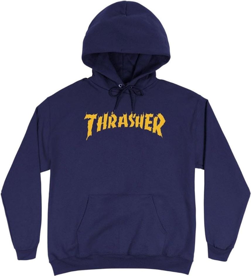 Thrasher Hoodie Burn it Down Navy