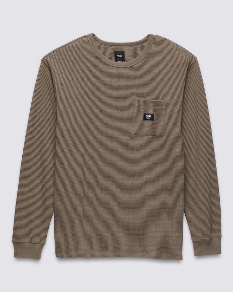 Vans Long Sleeve Pocket T-Shirt Thermal Bungee Cord