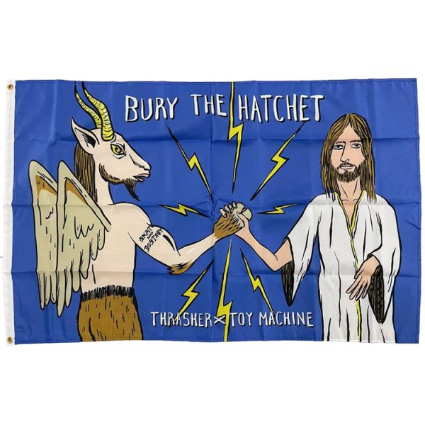 Toy Machine X Thrasher Flag Bury The Hatchet