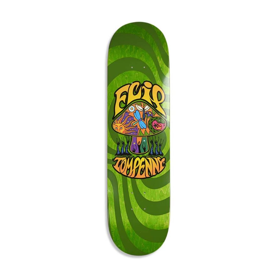 Flip Deck Penny LoveShroom Green 8.25