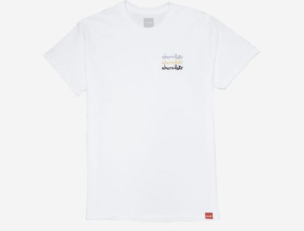 Chocolate T-Shirt Triple Stack White