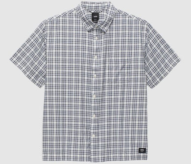 Vans Wilshire Mini Plaid Button Up Shirt Marshmallow