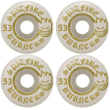 Load image into Gallery viewer, Spitfire Wheels 53mm 99a Bighead Shape White/Gold
