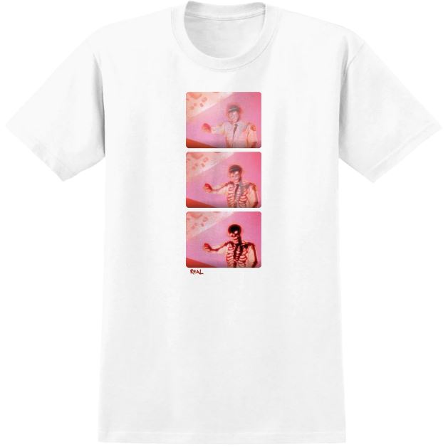 Real Skateboards Tee Shock Therapy White