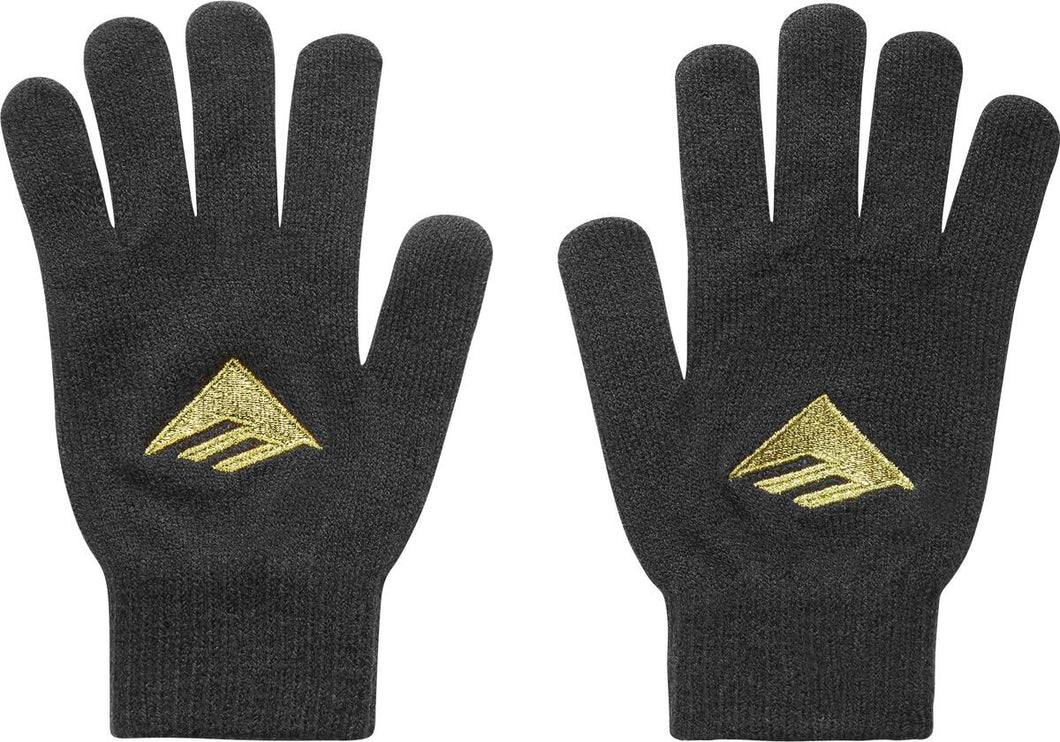 Emerica Gloves Triangle Knit Black Gold