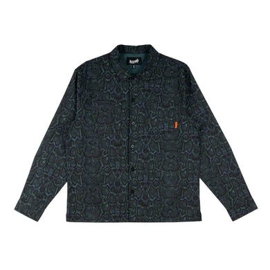 Welcome Button Up Shirt Fauna Woven Cotton Spruce