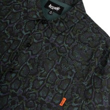 Load image into Gallery viewer, Welcome Button Up Shirt Fauna Woven Cotton Spruce