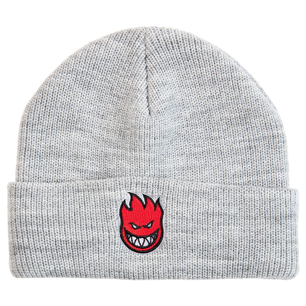 Spitfire Beanie Cuff Bighead Heather Grey/Red