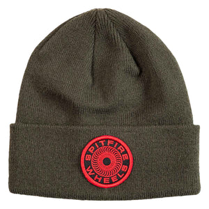 Spitfire Beanie Classic 87 Swirl Patch Olive/Red