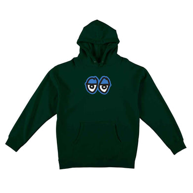 Krooked Hoodie Eyes Dark Green/Blue