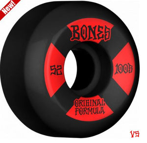 Bones 100's 52mm V5 Sidecut Black Wheels