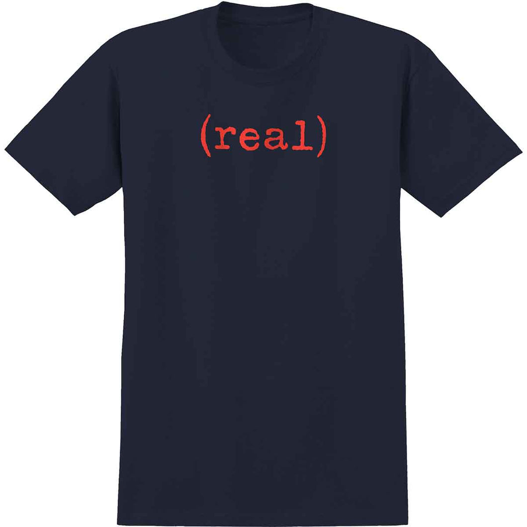 Real Skateboards Tee Lower Navy/Red